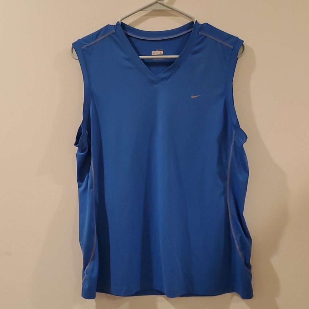 Nike Dri-fit Athletic Blue Tank Top Size L